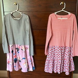 Tea Collection cotton girls dresses, size 10/12
